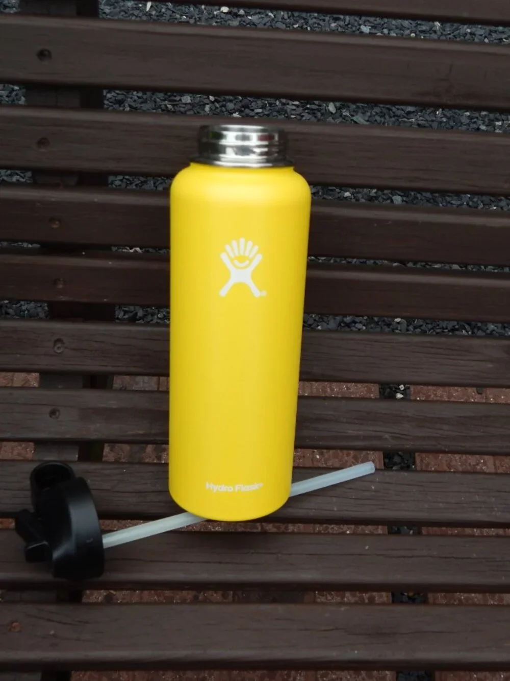 Hydro Flask 40oz Wide Mouth Flex Straw Bottle - YELLOW